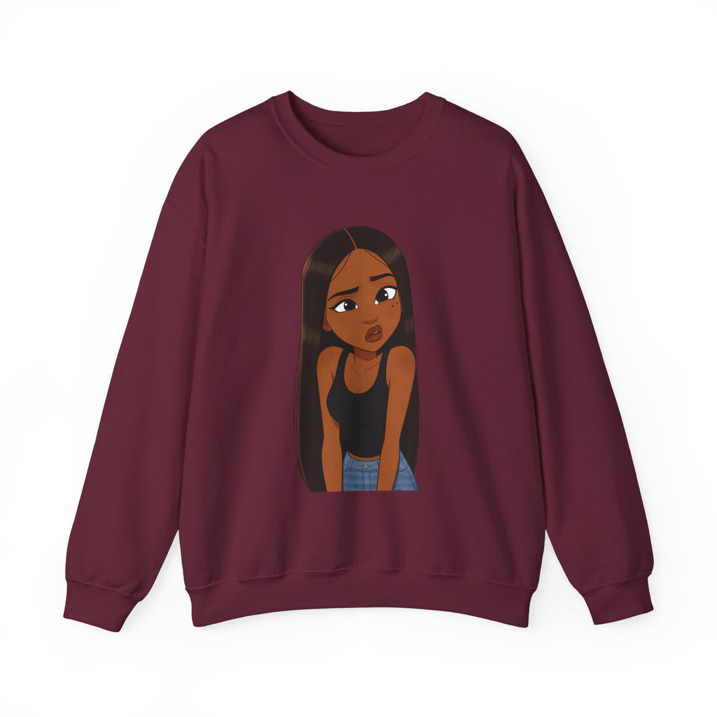 "???" Graphic Crewneck Sweatshirt