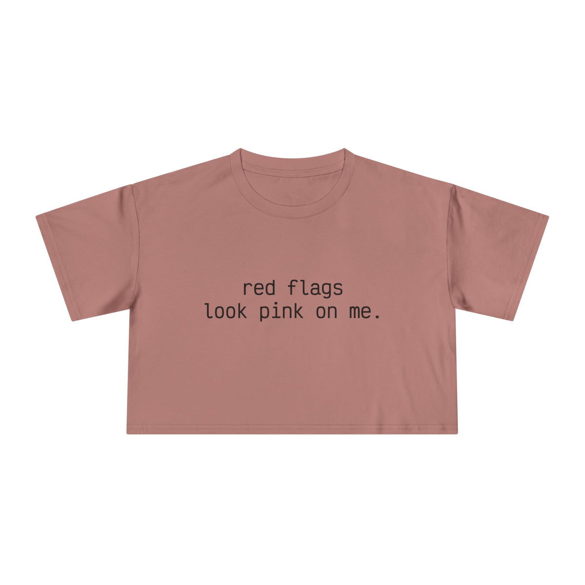 "red flags" Minimalist Cropped T-Shirt