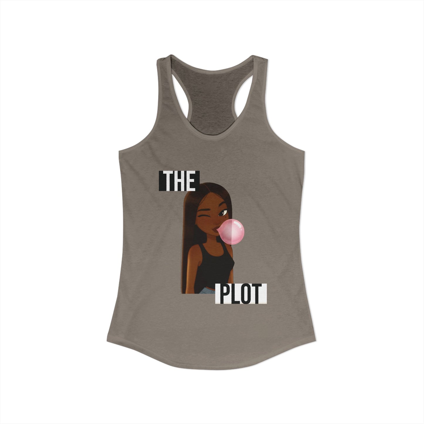 "The Plot" Women's Ideal Racerback Tank