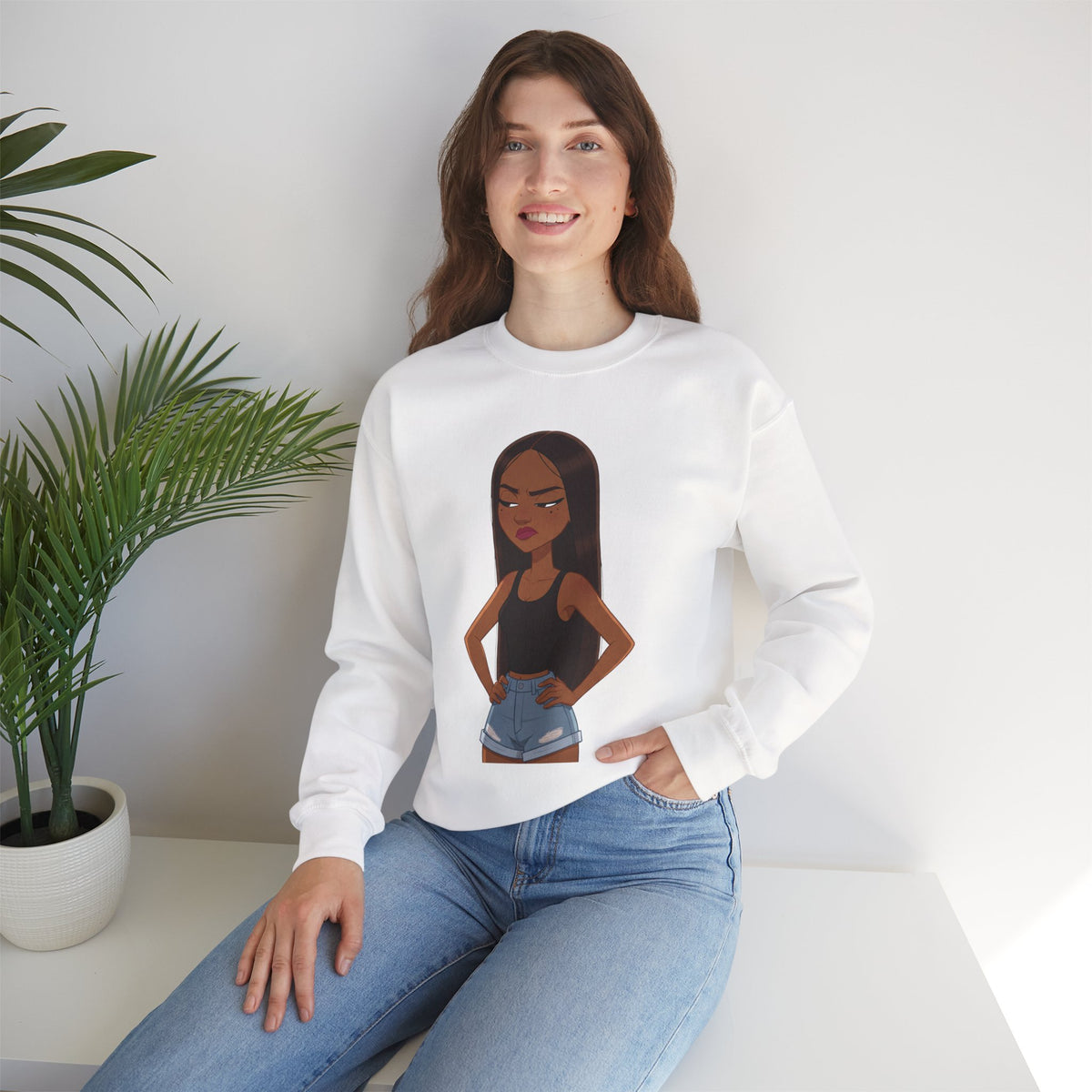 "Her Only Muse" Graphic Crewneck Sweatshirt