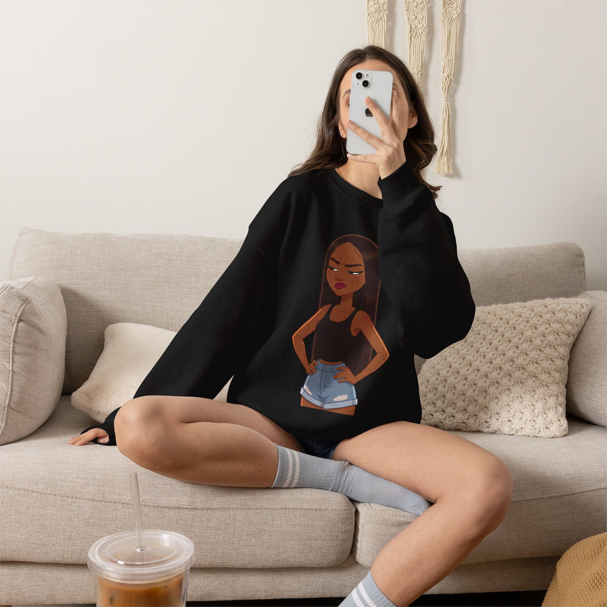 "Her Only Muse" Graphic Crewneck Sweatshirt