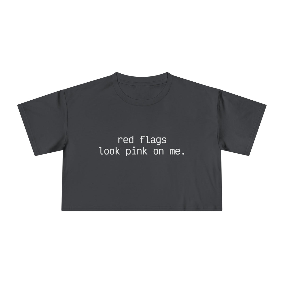 "red flags" Minimalist Cropped T-Shirt