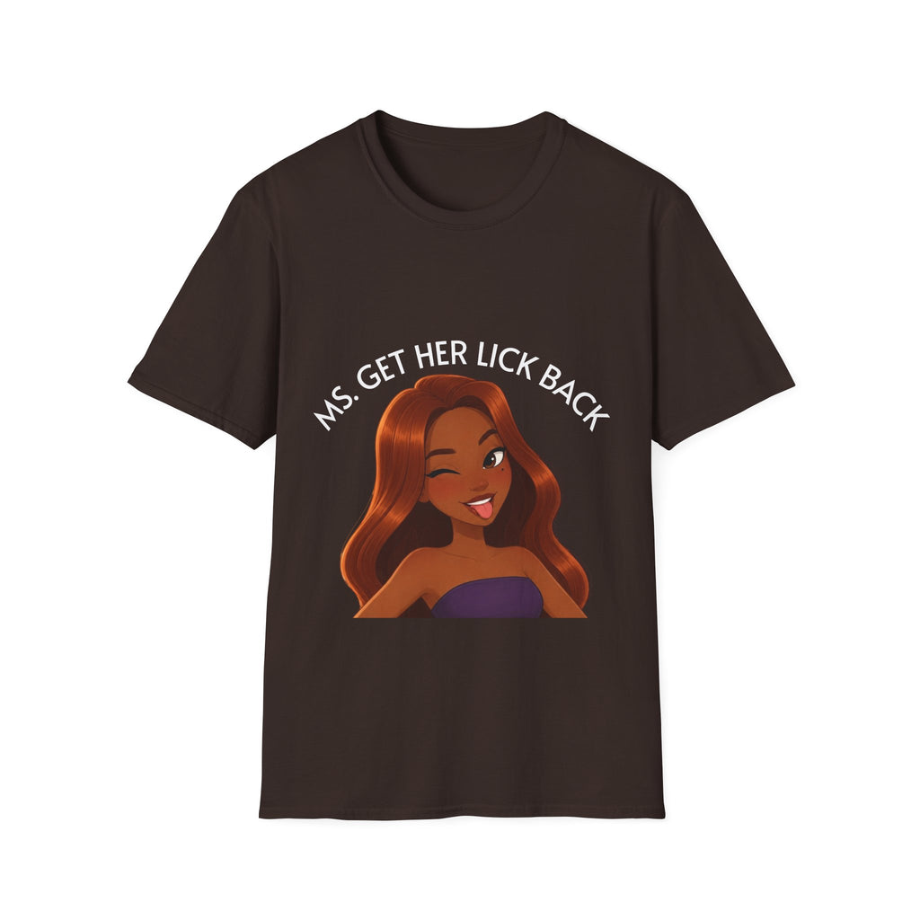 Ms. Get Her Lick Back "Mavi" T-Shirt — Graphic Tee for Women