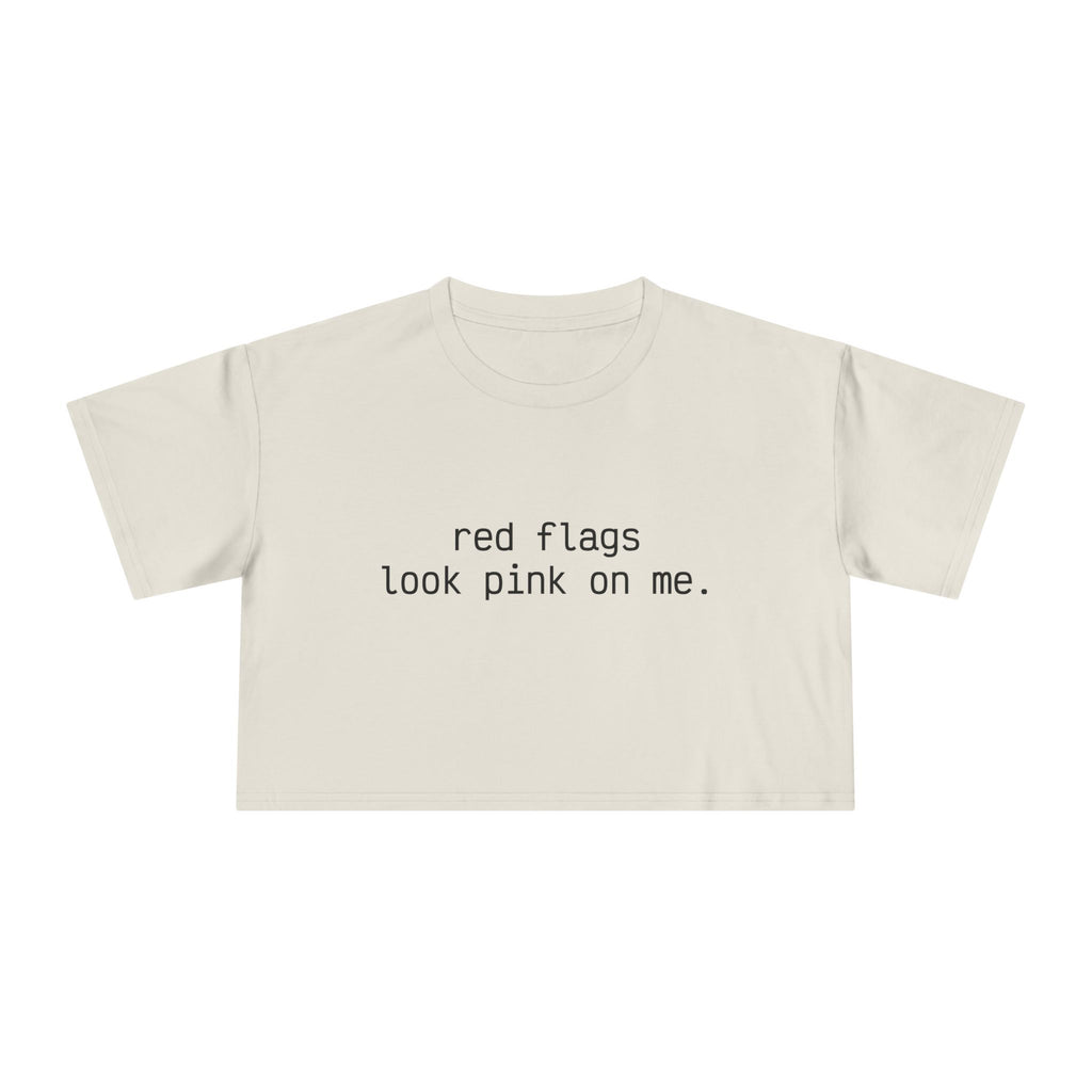 "red flags" Minimalist Cropped T-Shirt