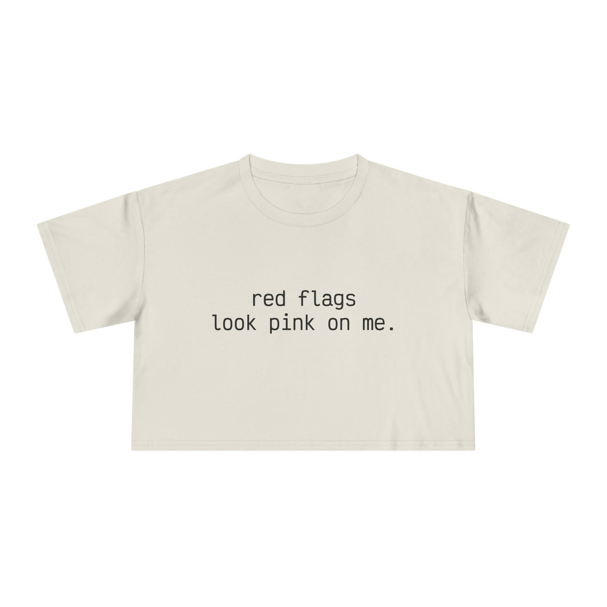 "red flags" Minimalist Cropped T-Shirt