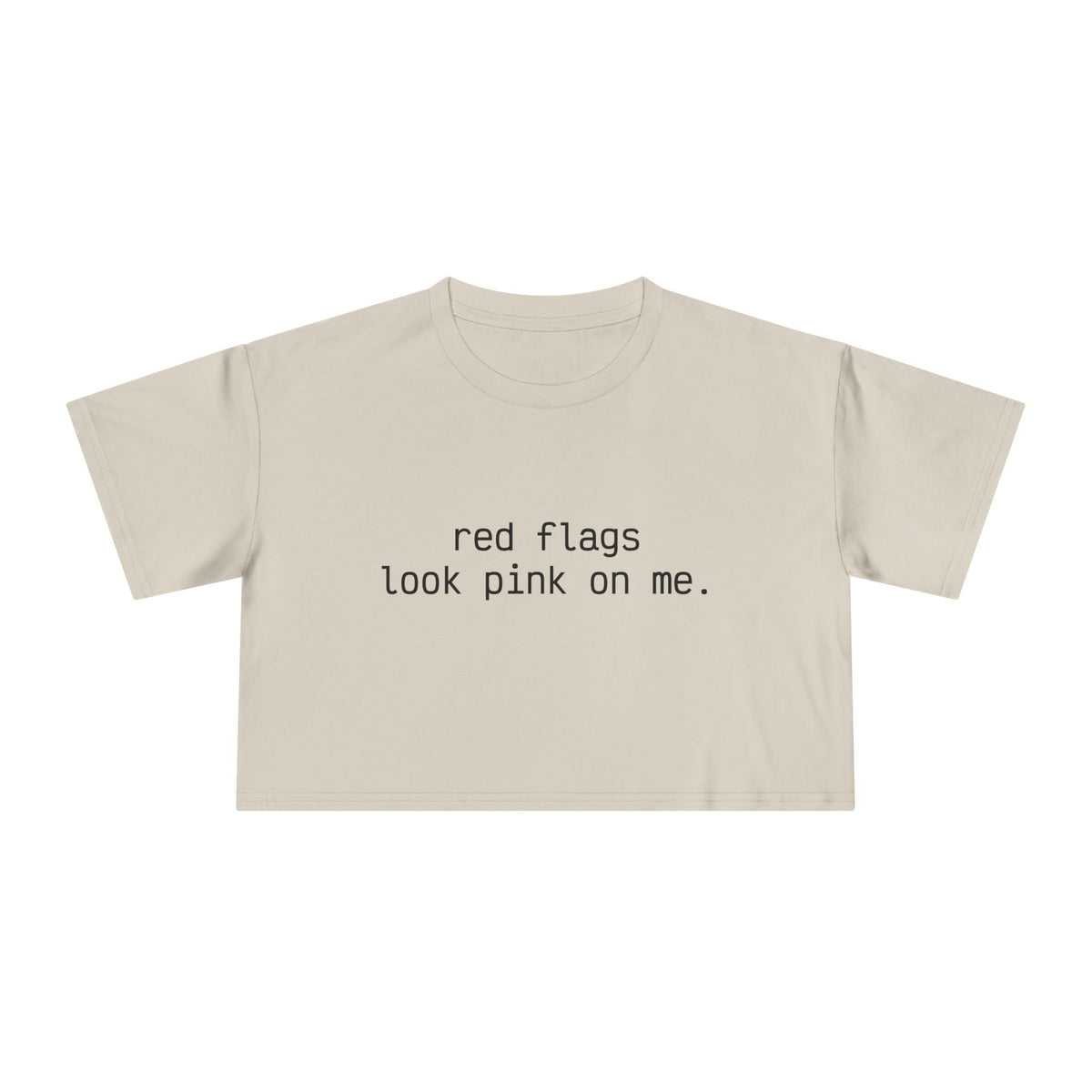 "red flags" Minimalist Cropped T-Shirt