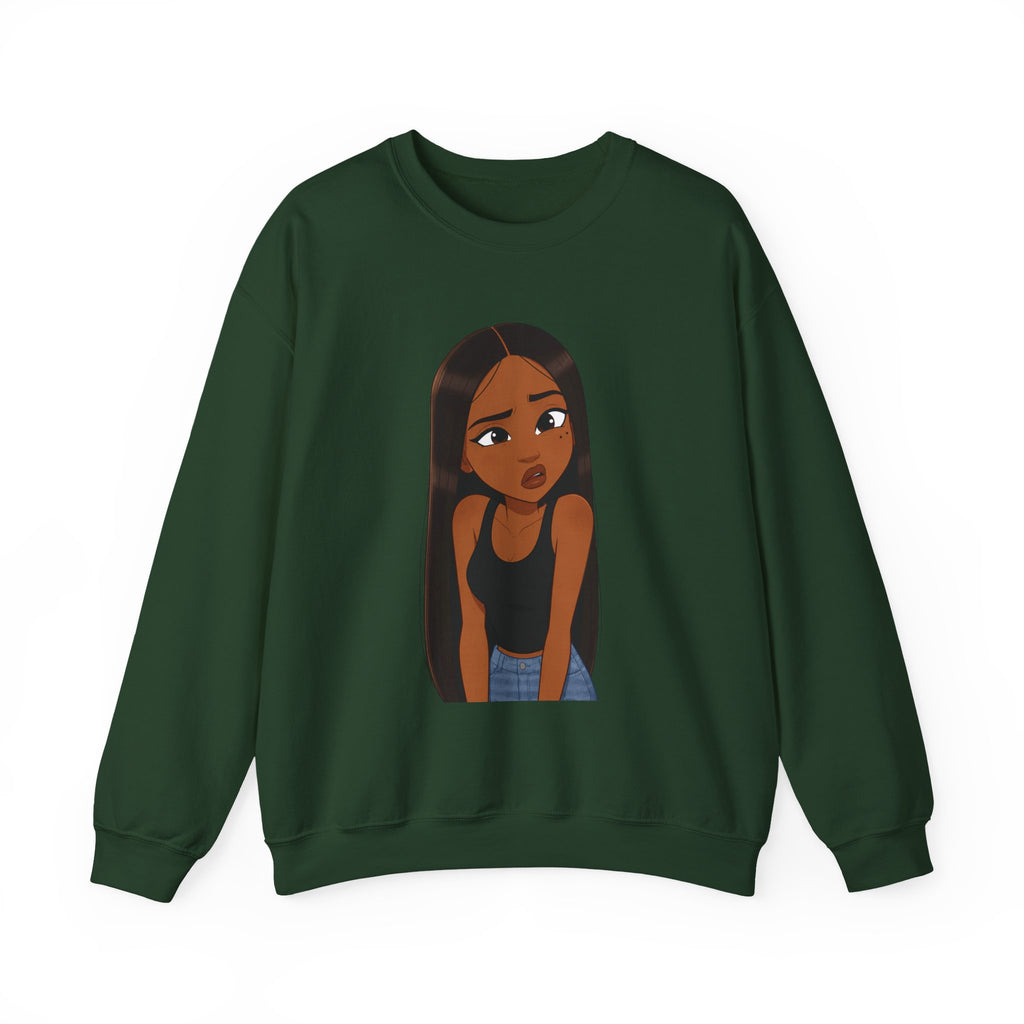 "???" Graphic Crewneck Sweatshirt