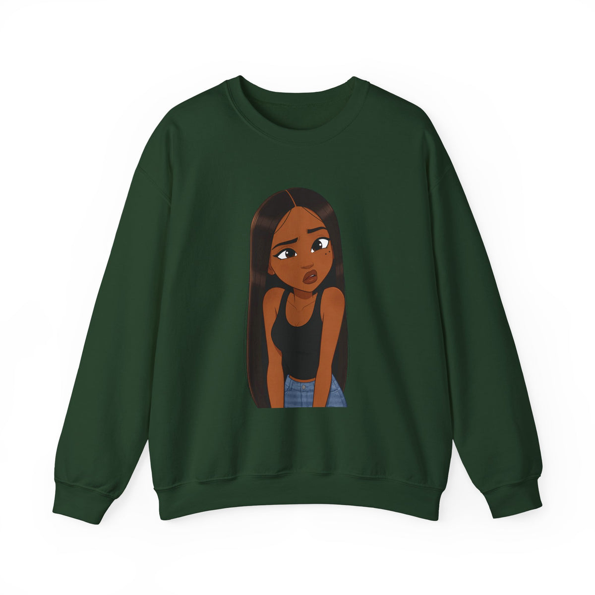 "???" Graphic Crewneck Sweatshirt