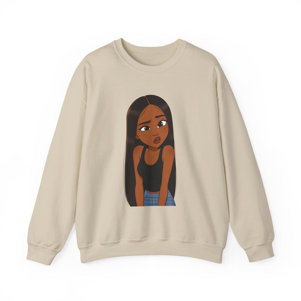 "???" Graphic Crewneck Sweatshirt