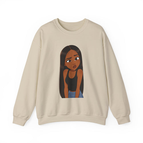 "???" Graphic Crewneck Sweatshirt