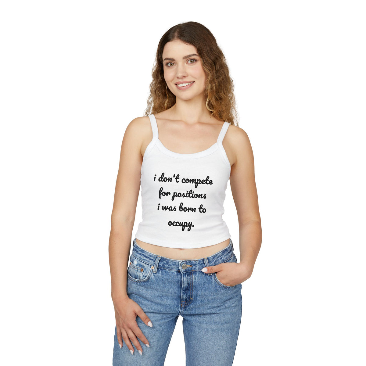 "i don't compete," Tank Top