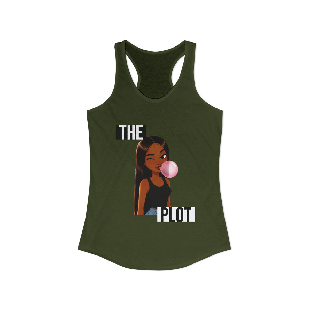 "The Plot" Women's Ideal Racerback Tank