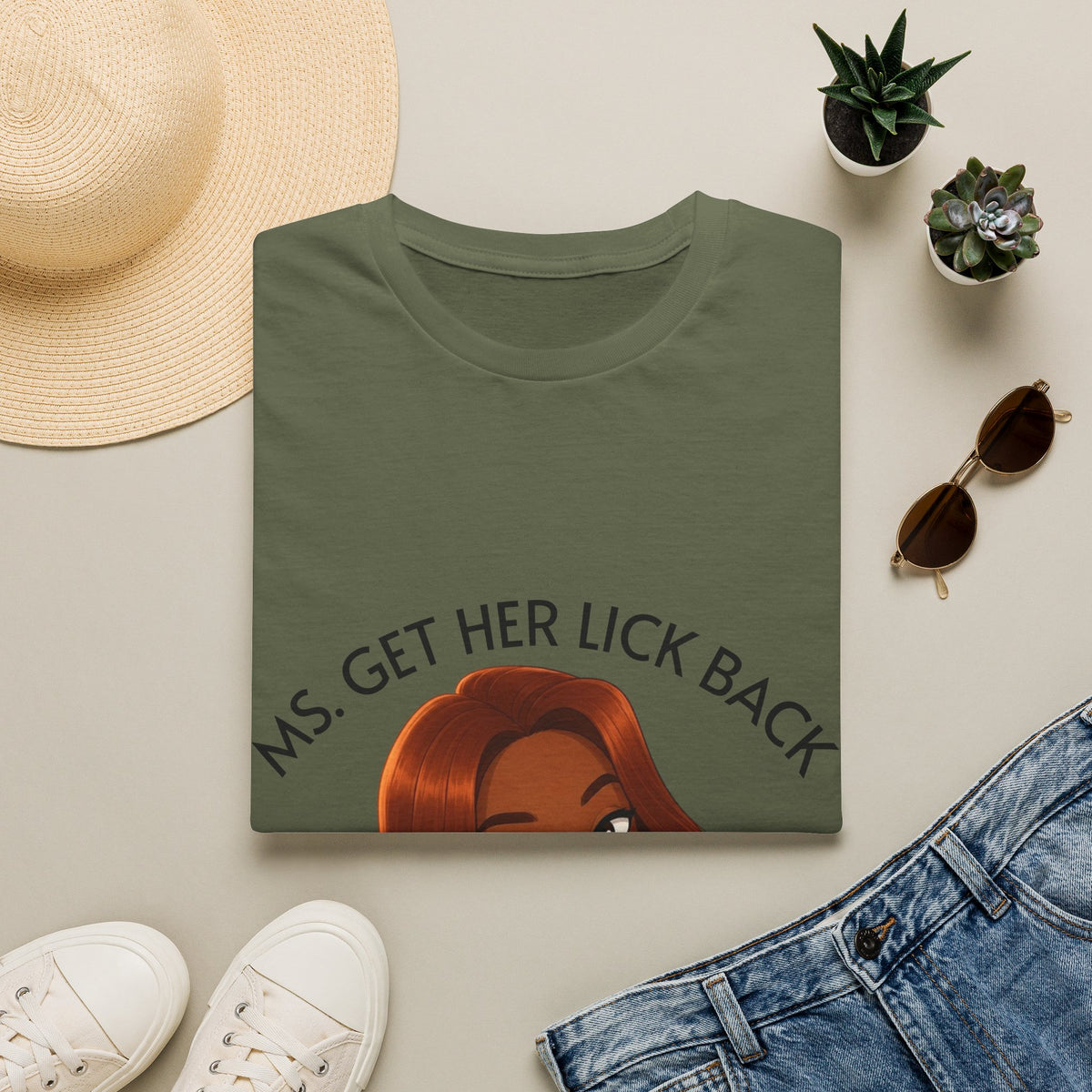 Ms. Get Her Lick Back "Mavi" T-Shirt — Graphic Tee for Women