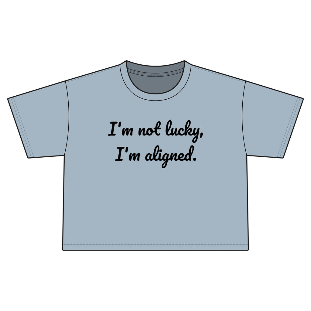 "i'm aligned" Cropped Tee