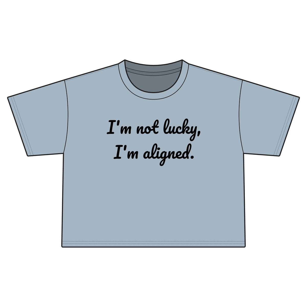 "i'm aligned" Cropped Tee