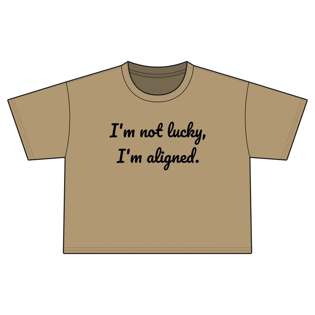 "i'm aligned" Cropped Tee