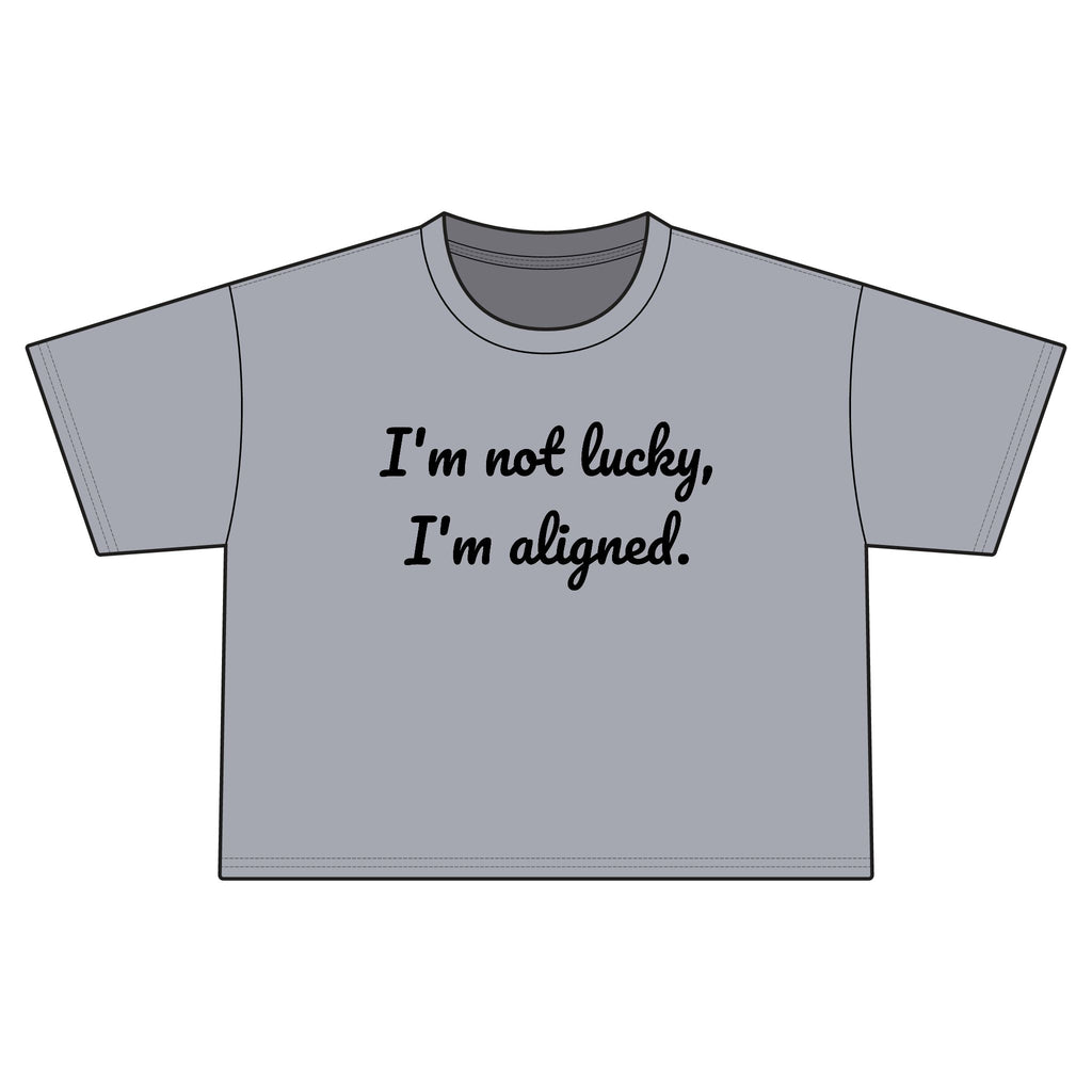 "i'm aligned" Cropped Tee
