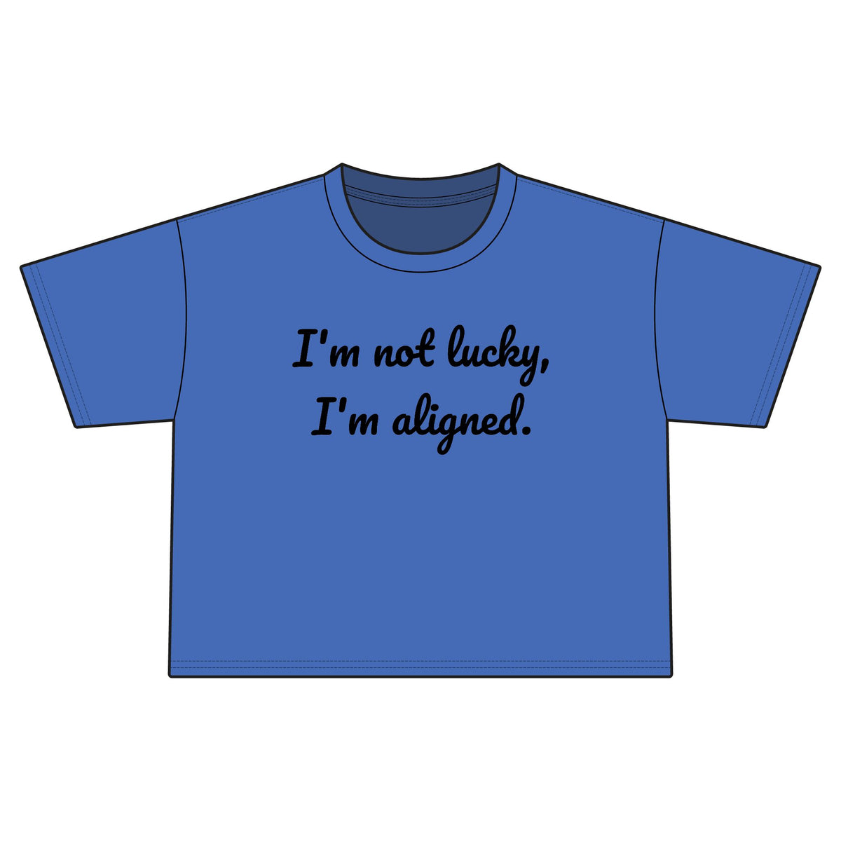 "i'm aligned" Cropped Tee