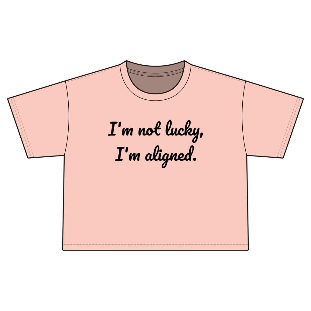 "i'm aligned" Cropped Tee