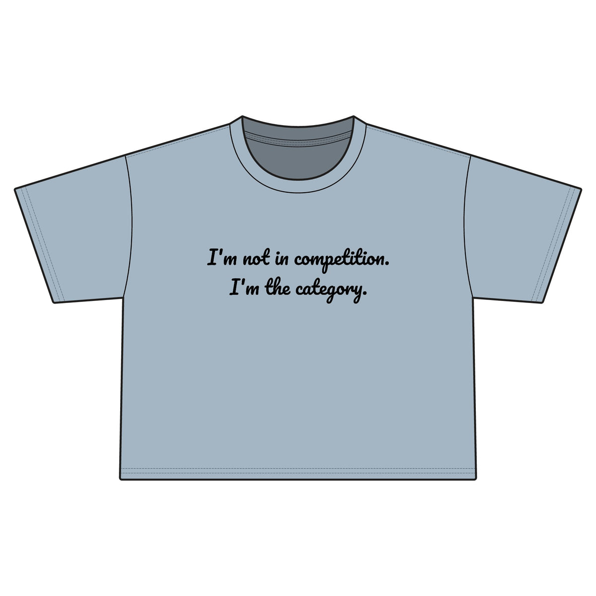 "no competition" Cropped Tee