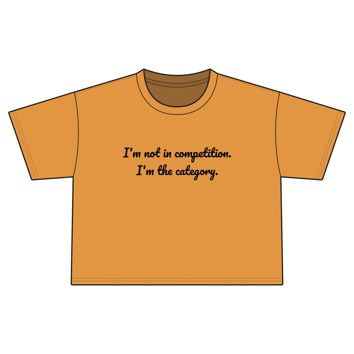"no competition" Cropped Tee