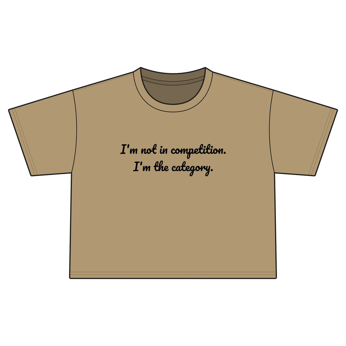 "no competition" Cropped Tee