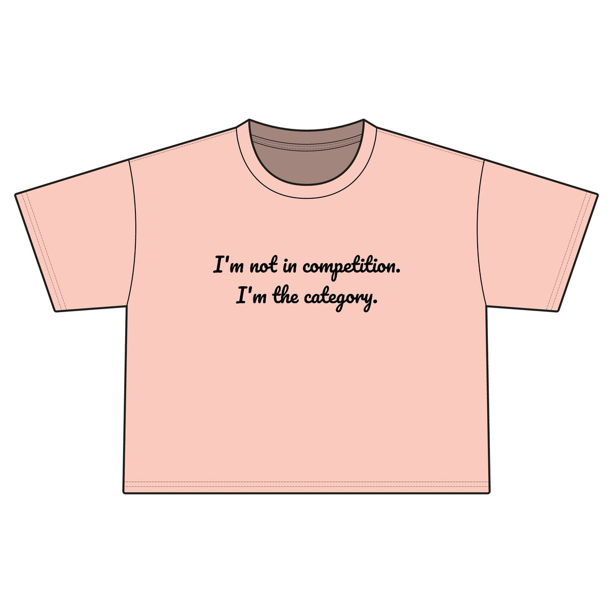 "no competition" Cropped Tee