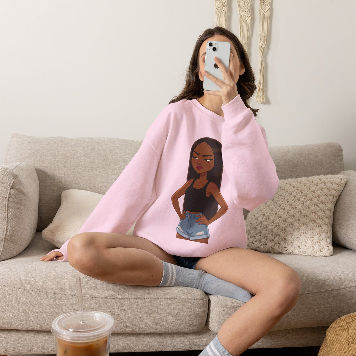 "Her Only Muse" Graphic Crewneck Sweatshirt