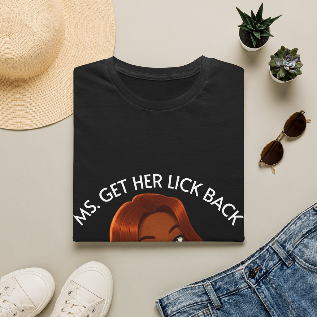Ms. Get Her Lick Back "Mavi" T-Shirt — Graphic Tee for Women