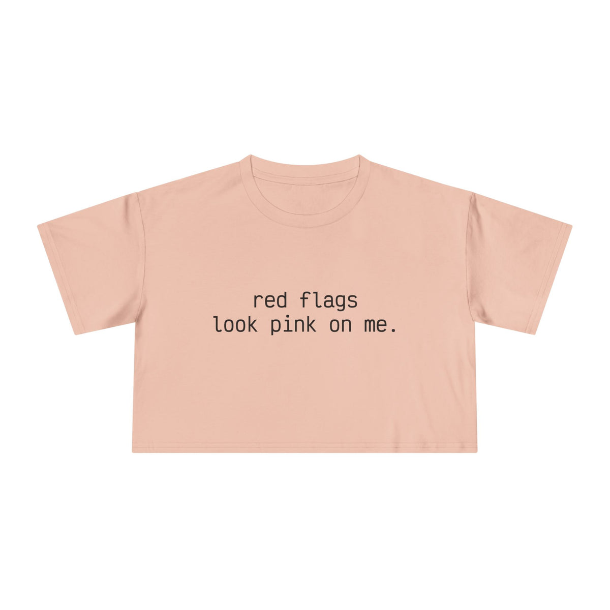 "red flags" Minimalist Cropped T-Shirt