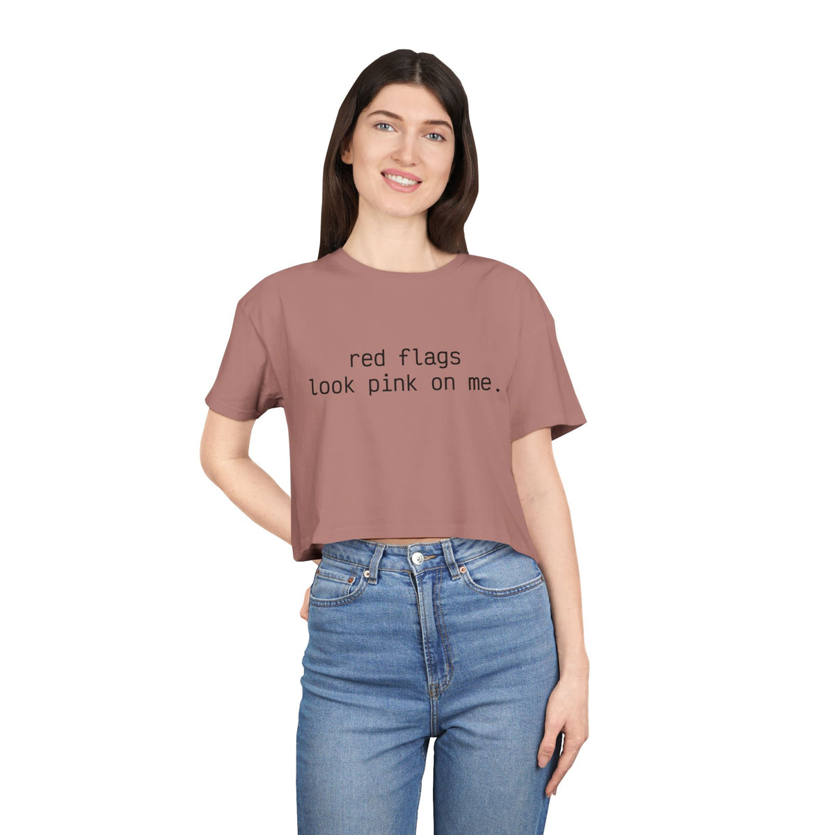 "red flags" Minimalist Cropped T-Shirt