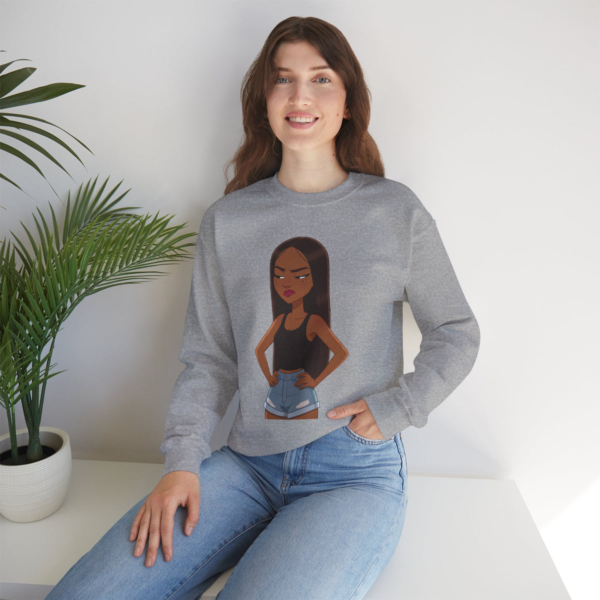 "Her Only Muse" Graphic Crewneck Sweatshirt