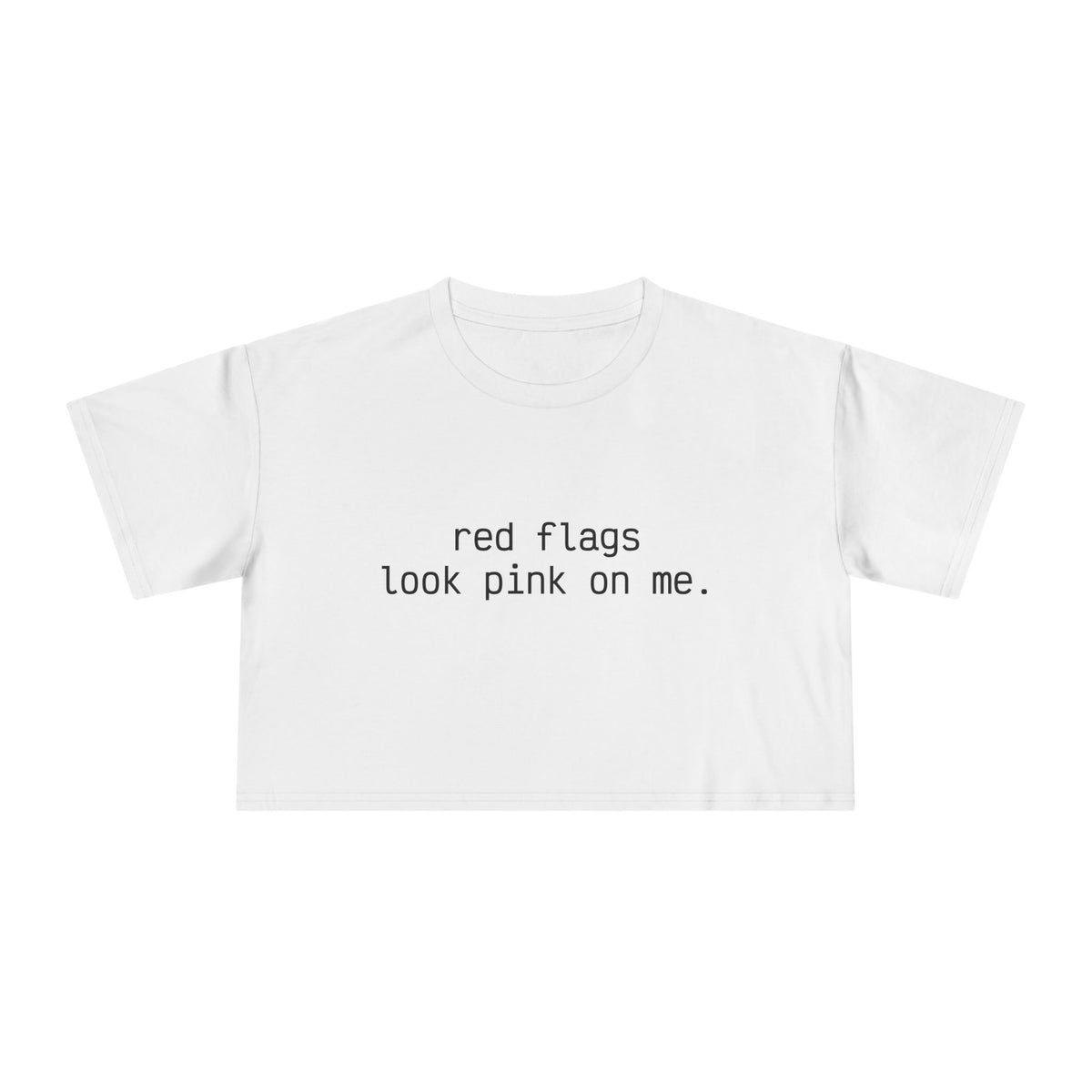 "red flags" Minimalist Cropped T-Shirt