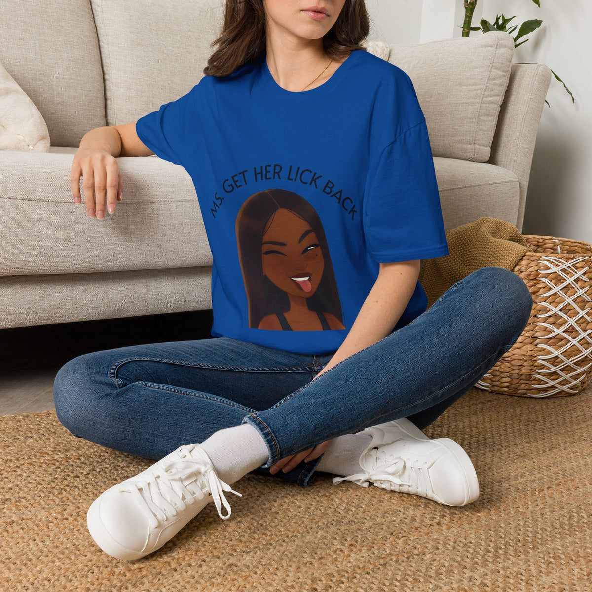 Ms. Get Her Lick Back T-Shirt — Funny Sassy Graphic Tee for Women